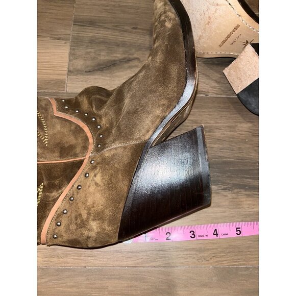 Alessandro Vasini Alison 80mm Suede Western Boots Women’s Size 10( MRSP $975) - Picture 14 of 14